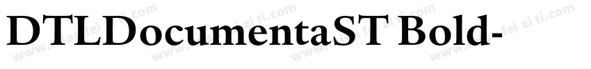 DTLDocumentaST Bold字体转换